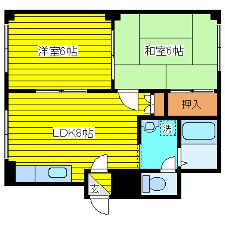 元町駅 徒歩7分 2階の物件間取画像